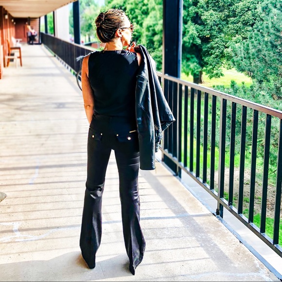 Roberto Cavalli Black Straight Leg Pants - Picture 5 of 8